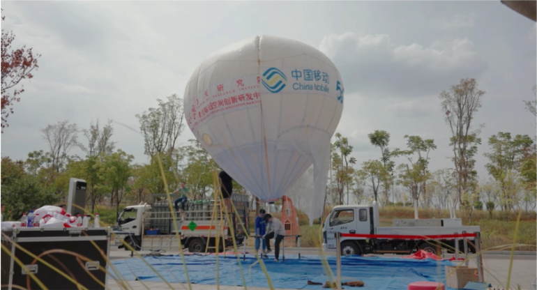 Chongqing's first unmanned dirigible with 5G base station successfully test-flies