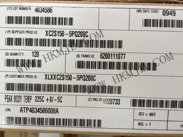 Supply Logic IC XC2S150-5PQ208C FPGA - Field Programmable Gate Array