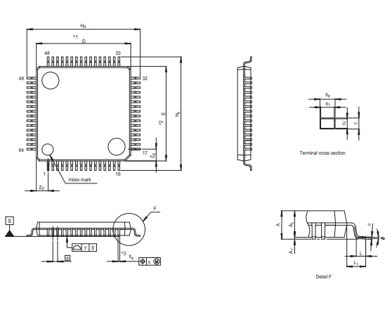 R5F51138ADFM RX113 32-bit MCU with built-in communication 512KB FLASH 64LFQFP