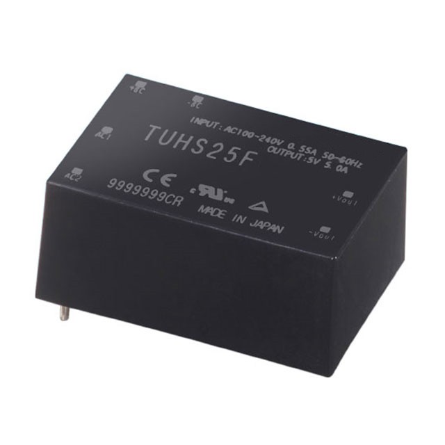 Supply and Demand Power Modules TUHS25F05/TUHS25F12/TUHS25F24 Enclosed AC DC Converters