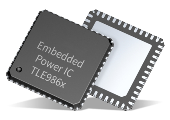 The TLE9868QXB20 is based on the ARM® Cortex®-M3 32-bit embedded power supply IC