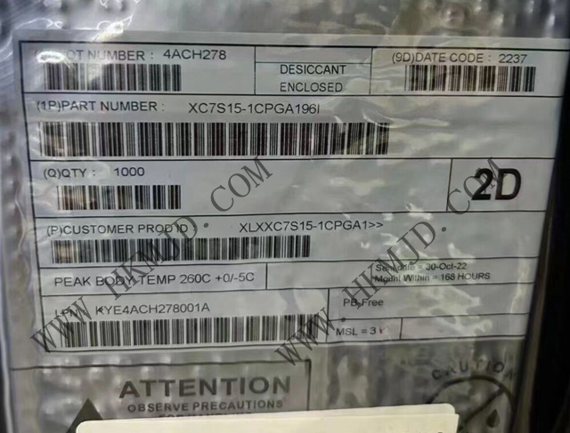 New and Original Xilinx XC7S15-1CPGA196I FPGA - Field Programmable Gate Array