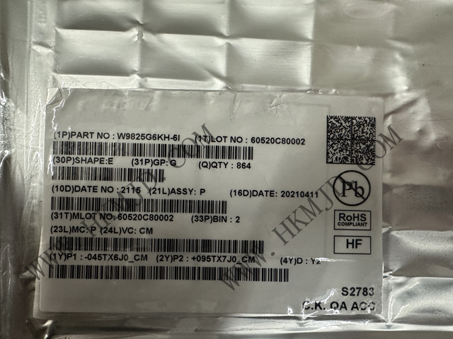 Memory IC W9825G6KH-6I Dynamic Random Access Memory 256Mb SDR S