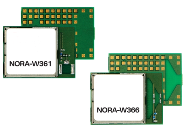 u-blox announces new dual-band Wi-Fi Bluetooth LE modules: NORA-W361-00B, NORA-W366-00B