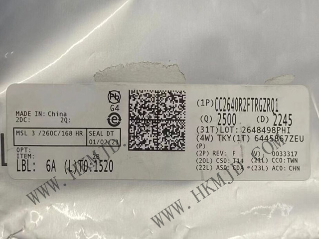 Bluetooth Low Power Applications CC2640R2FTRGZRQ1 SimpleLink™ 32-bit Wireless MCU with 128kB Flash