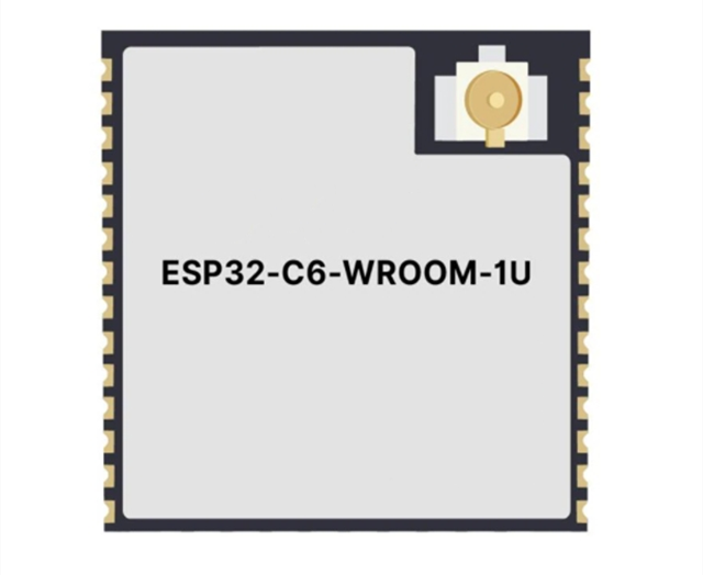 Powerful ESP32-C6-WROOM-1U-N8 Universal Wi-Fi, IEEE 802.15.4 and Bluetooth LE Modules