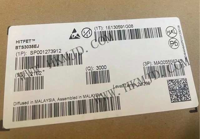 Sell Infineon BTS3035EJ 35mΩ Intelligent Single Channel Low Side Power Switch in PG-TDSO8-31 Package