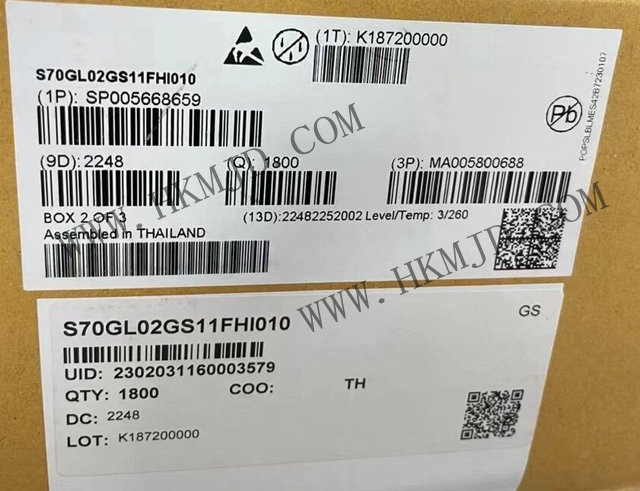 Supply NOR Flash S70GL02GS11FHI010 FLASH - NOR Memory IC 2Gb Parallel 110 ns 64-FBGA