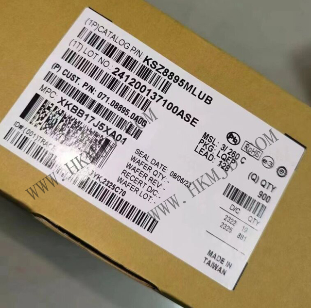 [Microchip] Supply Managed Switch KSZ8895MLUB 5-Port Automotive Ethernet Switch
