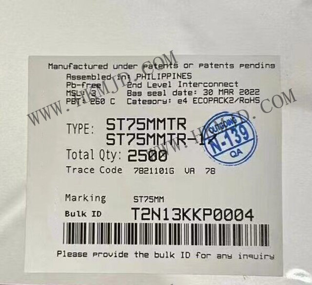 Sell STMicroelectronics ST75MMTR METERS AND MORE®-Compliant Power Line Communication