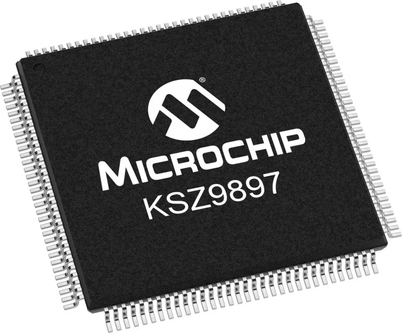 Microchip Ethernet Chip KSZ9897STXI 7-Port Gigabit Ethernet Switch with SGMII/RGMII/MII/RMII Support