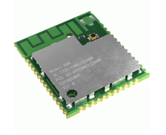 The CMWC1ZZABR-107 is a Wi-Fi ® 11b/g/n+MCU module with integrated PCB antenna