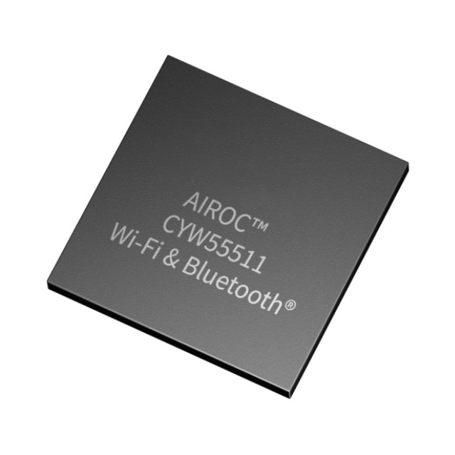 New Infineon CYW55511IUBGT Wi-Fi 6 Single-Band Wi-Fi and Bluetooth®/BLE 5.4 Combo ICs