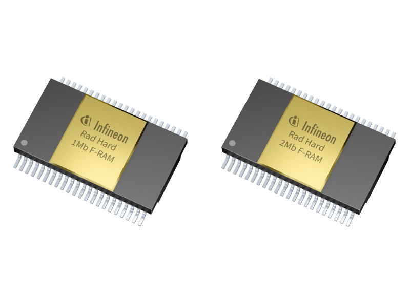 Infineon introduces the first space-standards-compliant parallel interfaces 1 Mb and 2 Mb F-RAM