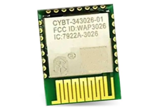 The Bluetooth 4.2 Smart Ready module CYBT-343026-01 uses a Cortex-M3 32-bit processor