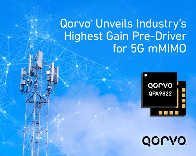 Qorvo launches high-gain 5G mMIMO pre-driver