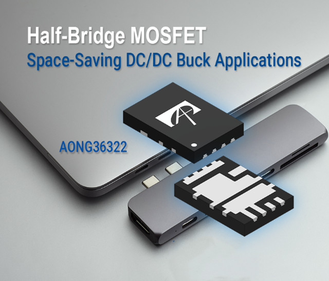 AOS Introduces Innovative Compact Half-Bridge MOSFETs for DC-DC Applications