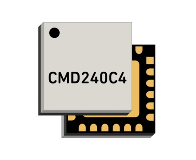 The CMD240C4 is an RF amplifier, DC to 22GHz, 24QFN