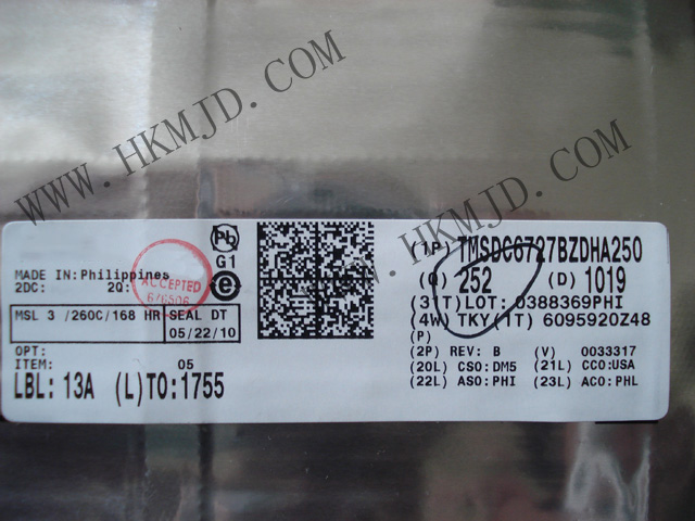 TI TMSDC6727BZDHA250 350MHz Floating-Point Digital Signal Processors