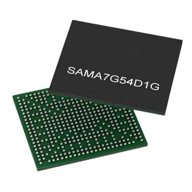 Microchip SAMA7G54D1GT-I/4UB ARM Cortex A7 Microprocessors MPU with MIPI Camera and integrated DDR3L