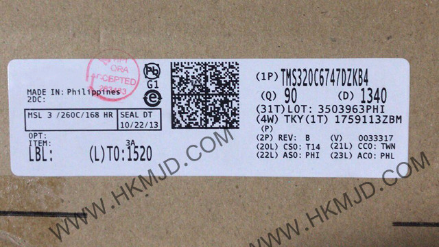 TMS320 C6747DZKB4 Floating-Point Digital Signal Processor Based on C674x Core-Up to 456MHz