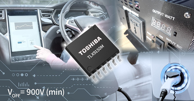 TOSHIBA introduces the TLX9150M, an on-board optical relay with an output voltage of 900 V