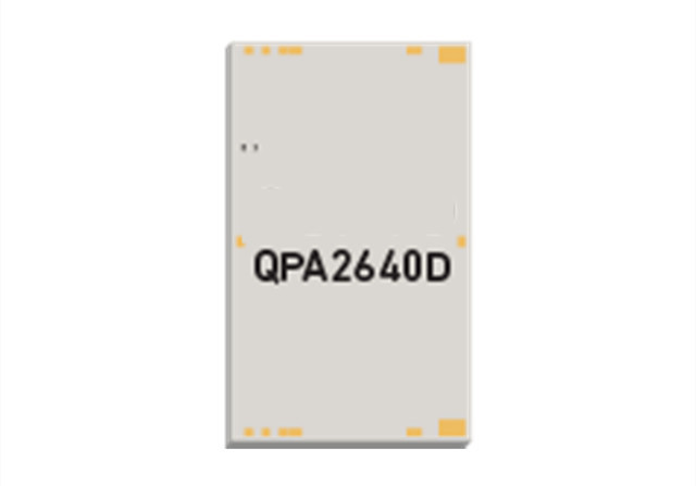 (Supply, return) Qorvo QPA2640D 8 W GaN Power Amplifier