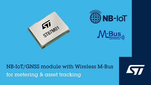 STMicroelectronics introduces an enhanced version of the mobile data communication module (ST87M01)