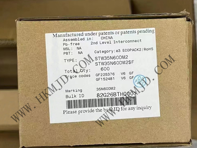 ST STW35N60DM2 Switching Applications 600 V/28 A MDmesh DM2 Power MOSFET