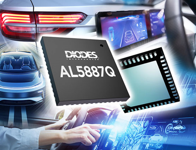 Diodes Introduces Automotive 36-Channel Linear LED Current Driver AL5887Q