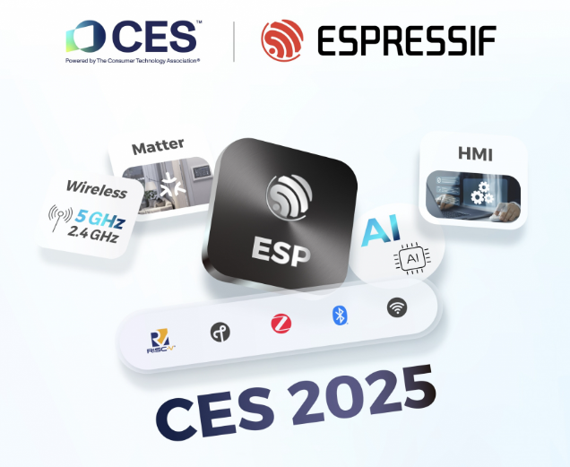 Espressif Technology: From Wi-Fi6 to AI Edge, with a variety of products at CES2025