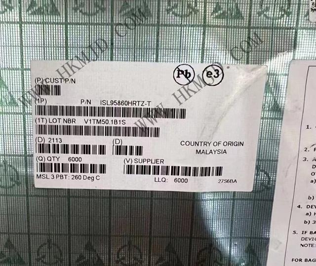 ISL95860HRTZ A polyphase 3 + 0 core controller (IMVP9, 32TQFN)