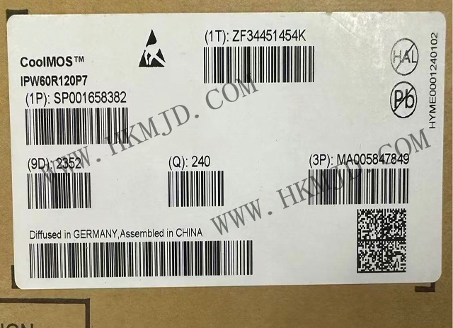 Infineon N-Channel Power MOSFETs (IPW60R120P7) 600V CoolMOS™ P7 Super Junction (SJ) MOSFETs