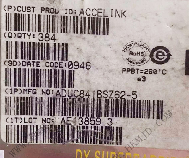 ADUC841BSZ62-5 Precision analog microcontroller: 20MIPS 8052 Flash MCU
