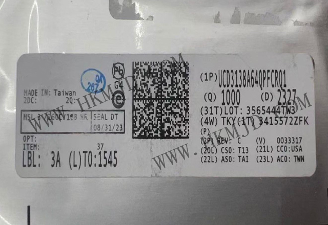 Supply [TI] Digital Controller UCD3138A64QPFCRQ1: Digital Power Supply Controller For Isolated Power