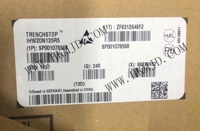 A [IHW20N135R5] 1350 V IGBT Monolithic Reverse Conduction Diode in TO247 Package