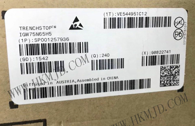 650 V [IGW75N65H5] TRENCHSTOP ™ 5 H5 IGBT Details