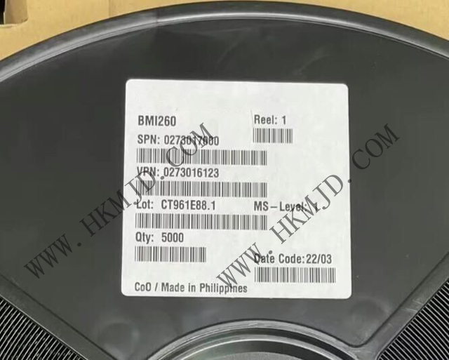 The sensor BMI260 is a high-performance inertial measurement unit (IMU) from Bosch