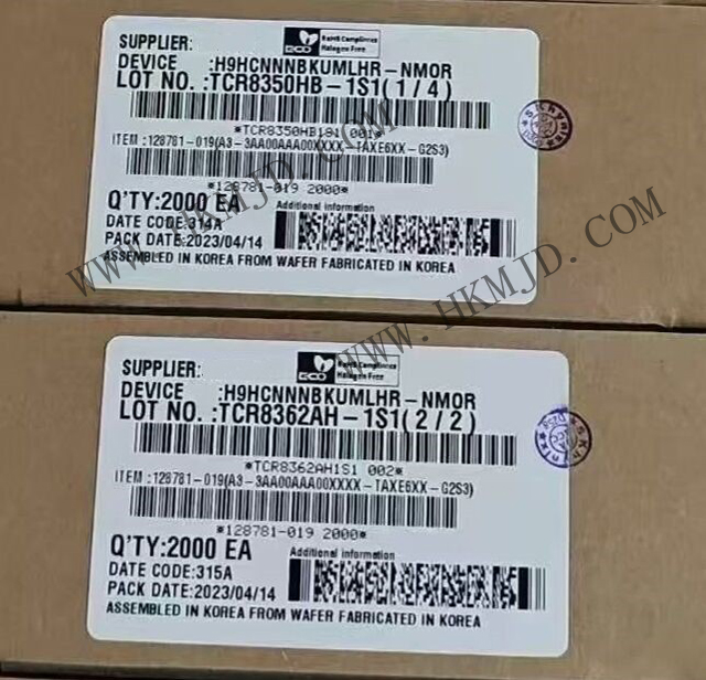 Supply SK Hynix H9HCNNNNBKUMLHR-NMOR LPDDR4X Memory Chip