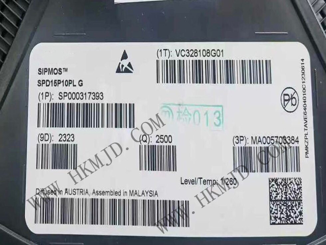 Infineon SPD15P10PL 100V SIPMOS® P-Channel Power MOSFET Transistor