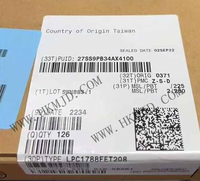 [Supply] LPC1788FET208 (NXP) 32-Bit Microcontroller IC Based On Arm® Cortex®-M3 Core