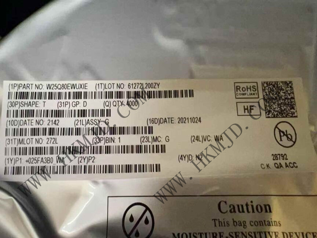 Genuine Original W25Q80EWUXIE (Winbond) High-Performance NOR Flash Chip