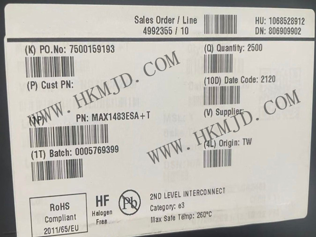 Maxim MAX1483ESA 20µA Slew-Rate-Limited RS-485 Transceivers