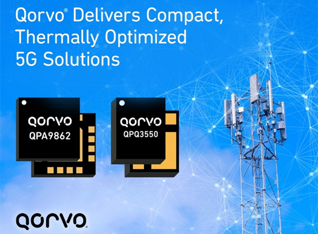 Qorvo introduces new compact solutions QPQ3550 and QPA9862