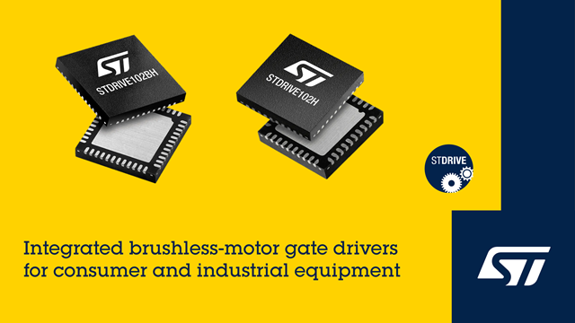 ST introduces new gate drivers – STDRIVE102H and STDRIVE102BH