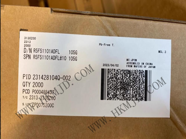 Renesas R5F51101ADFL Ultra-Low Power 32MHz 32-Bit RX MCU