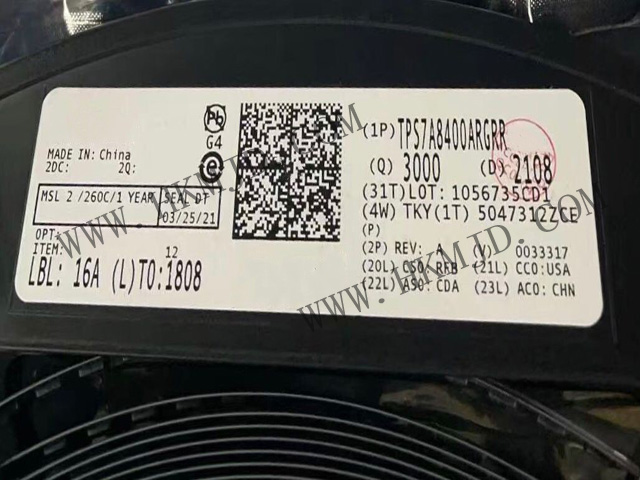 Supply Original LDO Regulator (TPS7A8400ARGRR) TI Low Dropout Linear Regulators