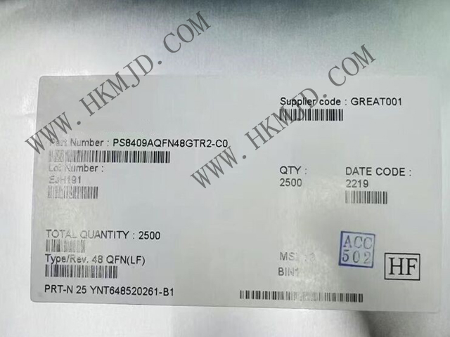 Supply PARADE PS8409AQFN48GTR2-C0: 6Gbps HDMI™ 2.0 Jitter Removal Repeater/Retimer