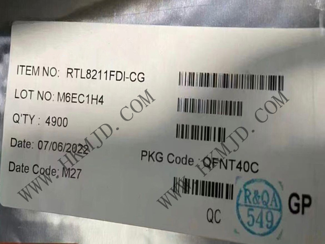 Ethernet PHY Chip: In stock Realtek RTL8211FDI-CG Ethernet Transceiver
