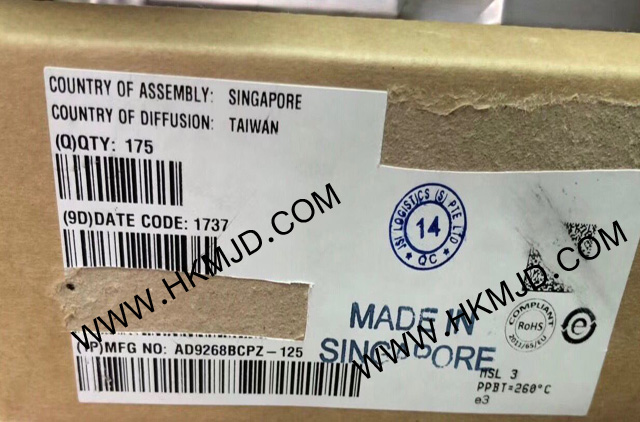 ADI's AD9268BCPZ-125 is a dual, 16-bit, 125 MSPS analog-to-digital converter (ADC).